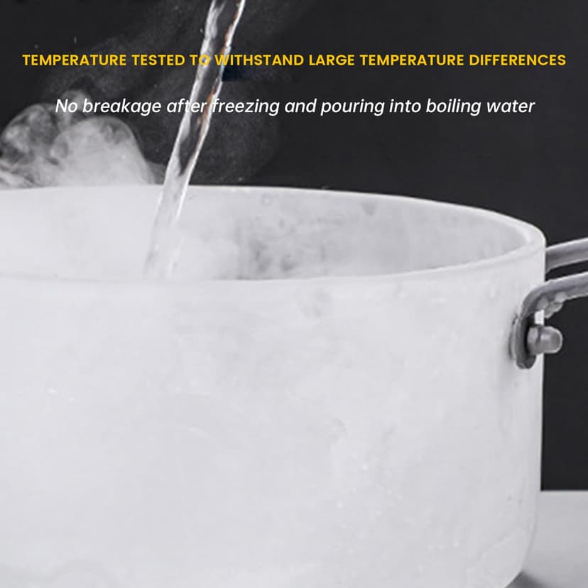4.5L Glass Cooking Pot with Lid - Heat-Resistant Borosilicate Simmer Pot Soup Pot Transparent Saucepan Stockpot Double Handles for Pasta Noodle Soup Milk Tea and Salad - 8