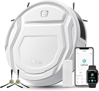 Lefant Aspirateur Robot, Robot Aspirateur Autonomie Mince…