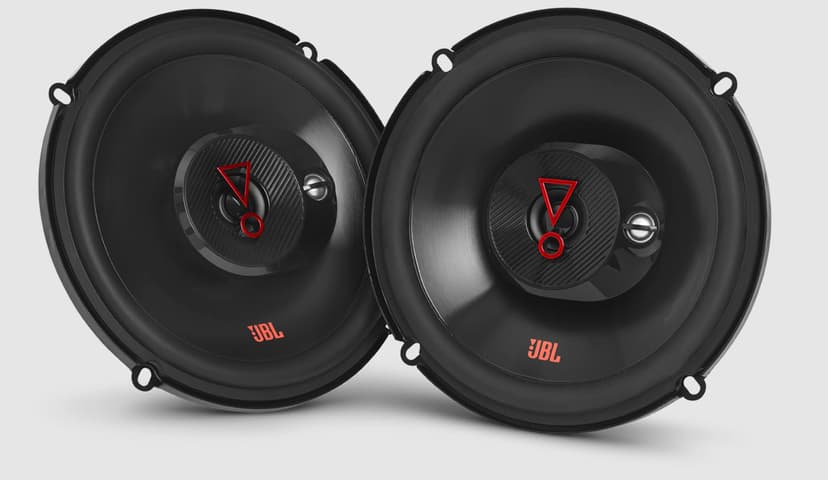 JBL Stage3 637F 6.5 Inch 165mm 3-Way Coaxial Car Speakers 225W Peak Power Auto Audio Sound System with Plus One Woofers and Edge Driven Dome Tweeters No Grills Pair - 1