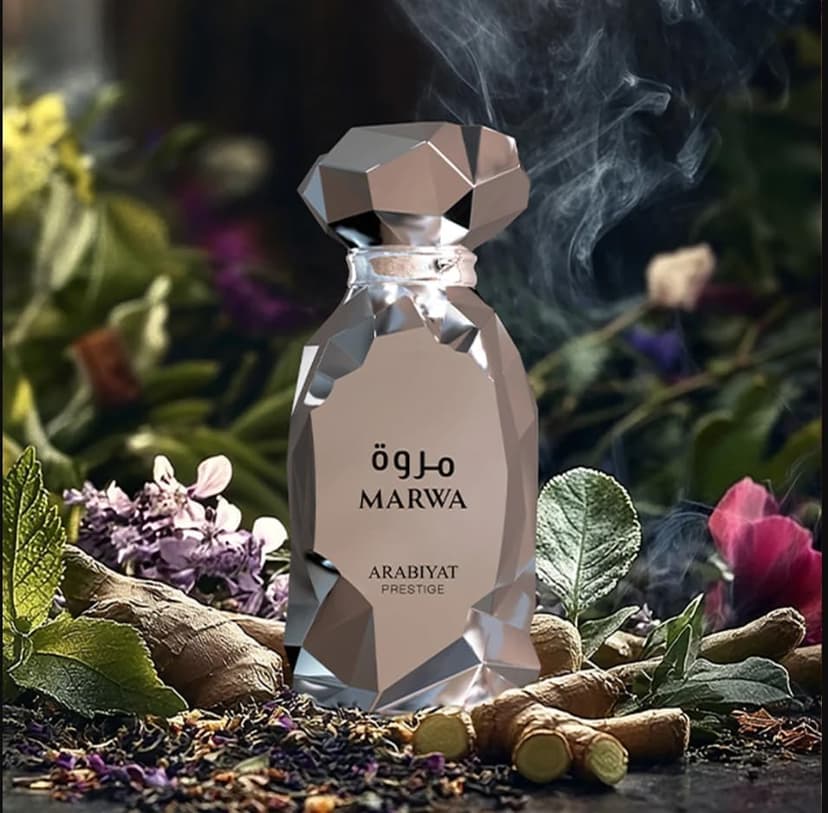 Arabiyat Prestige Marwa Eau de Parfum 100 ml Argent pour Homme Sans Emballage Emballage Uniquement Fabriqué aux Émirats Arabiyat - 3