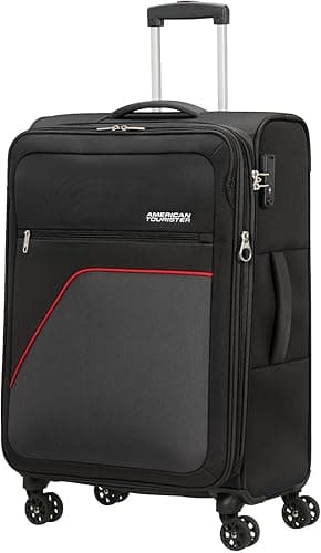American Tourister Trolley Sky Surfer Spinner Exp. TSA Black/Red Noir 69cm