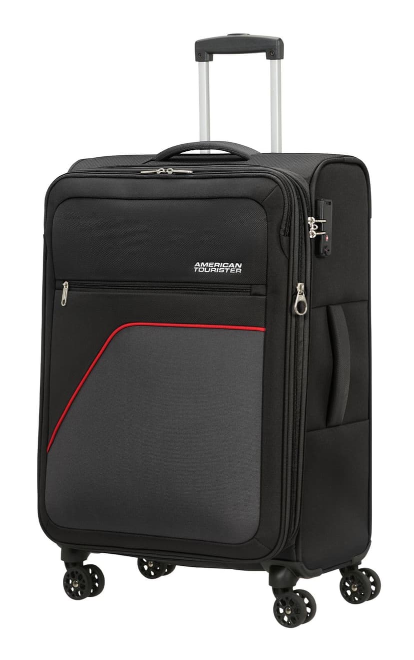 American Tourister Trolley Sky Surfer Spinner Exp. TSA Black/Red Noir 69cm - 1