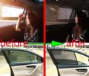 GCcv Car Window Shade For Kids Side Window Sun Shade For Kadjar 2015-2022 Magnetic Curtain Sun UV Protection Covers For Baby Sleeping Auto Accessories,Rear+Triangular+Back-windscreen-5PCS - 7