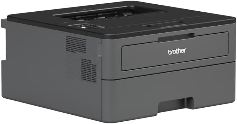 Brother HL-L2375DW Mono Laser Printer - Single Function, Wireless/USB 2.0, 2 Sided Printing, A4 Printer, Small Office/Home Office Printer, Dark Grey/Black - 1