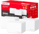 MERCUSYS TP-Link WiFi Mesh Routeur WiFi 6 Bi-Bande AX3000Mbps, 3 Ports Gigabit, Couverture jusqu'à 650 m², Connectez 150 appareils, Compatible avec Toutes Les Box Internet, Halo H3000X(3-Pack) - 1