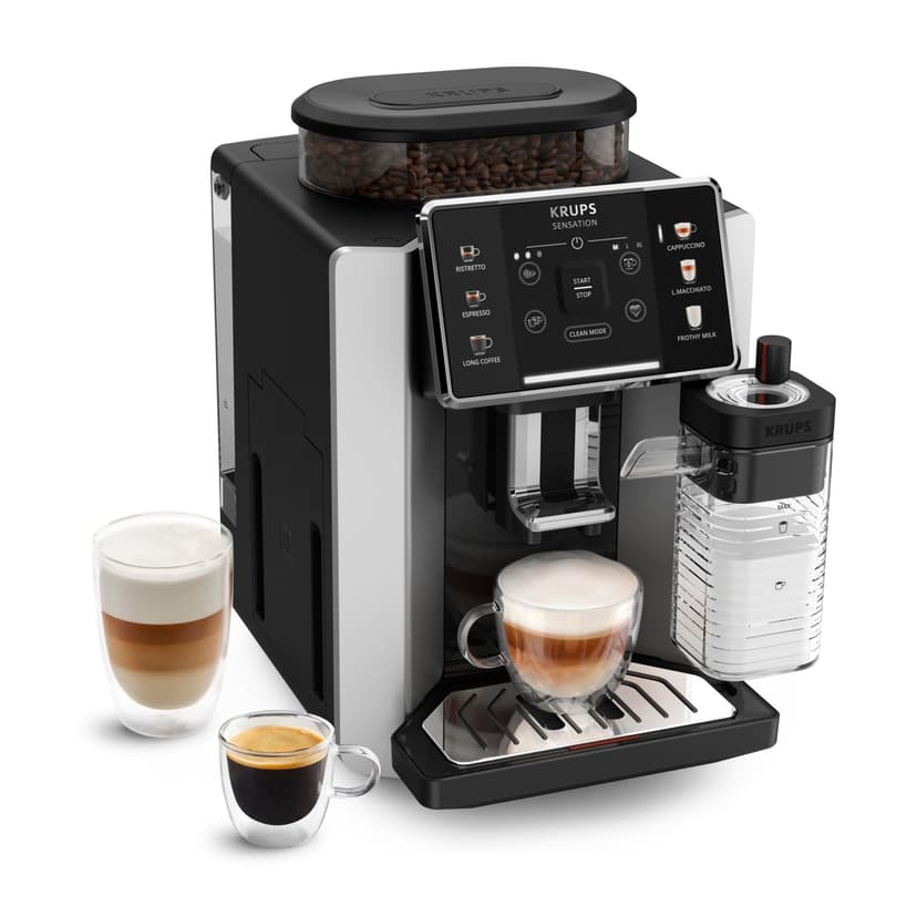 Krups Sensation Lait, Machine à café grains, Expresso aut… - 1