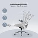 SIHOO Ergonomic Office Chair with Dynamic Lumbar Support, 3D Armrests & Adjustable Backrest, Footrest for Enhanced Comfort, Desk Chair for Home Office, Doro C300 - Black (Supports up to 150 kg) - 4