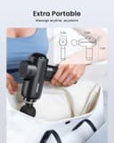 RENPHO Massage Gun Deep Tissue, Muscle Massage Gun 3200 RPM Motor Massager with Type-C Charging and Portable Case, for Home Office Workout Full Body Muscle Massage Relax, Black - 6