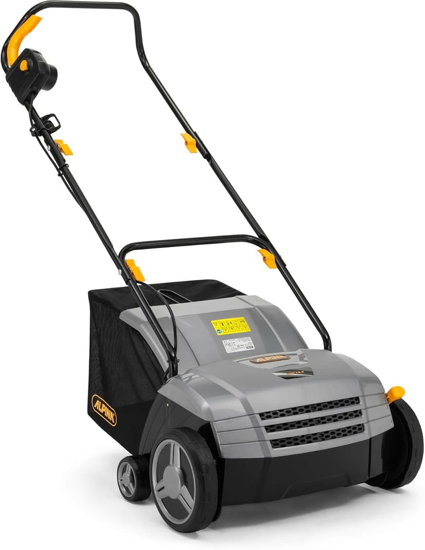 Alpina ASC 1.3 E Electric Scarifier, 1300 W, 32 cm – Interchangeable 16 Blades/36 Springs, Depth Adj. -6/+4 mm – For Lawns Up To 600 m² - 1