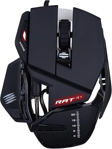 MAD CATZ RAT 4+ Gaming Mouse Black