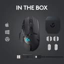 Logitech G502 Lightspeed Wireless Gaming Mouse, Hero 25K Sensor, 25,600 DPI, RGB, Adjustable Weights, 11 Programmable Buttons, Long Battery Life, POWERPLAY-Compatible, PC/Mac - Black - 9