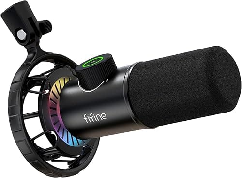 FIFINE USB Micro Gaming, Dynamiques Microphone PC PS4 PS5…