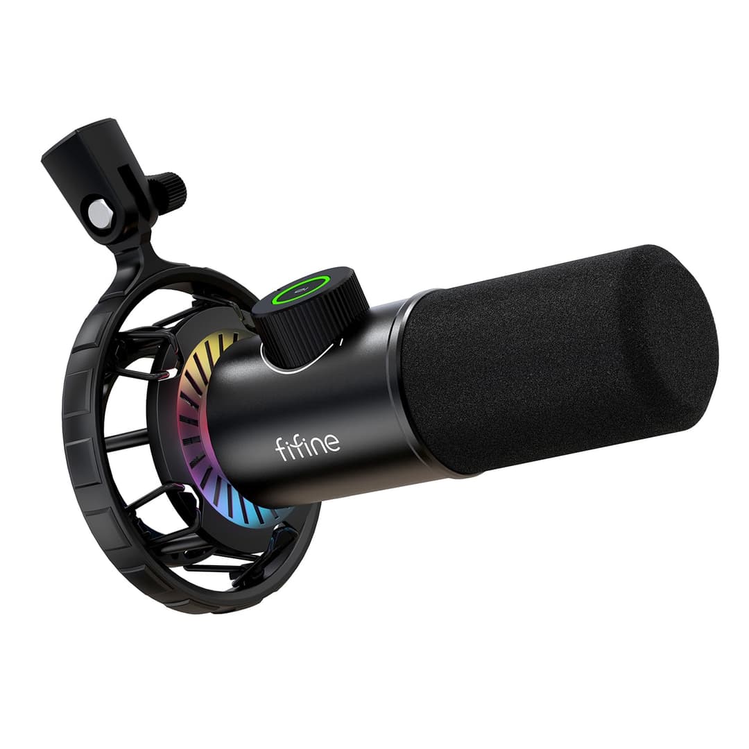 FIFINE USB Micro Gaming, Dynamiques Microphone PC PS4 PS5…