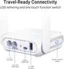 ASUS RT-BE58 Go - Routeur de Voyage WiFi 7 Double Bande, 3600 Mbps, 4G & 5G Mobile Tethering, Port 2.5G, réseau invité Pro SSIDs, sécurité réseau avancée & VPNs, USB-C Power Delivery - 8