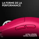 Logitech G PRO X SUPERLIGHT 2 wireless gaming mouse, 60 g pro-grade mouse with 5 programmable buttons, 44k DPI sensor, 8 kHz report rate, USB-C charging for PC/Mac - Pink - 2