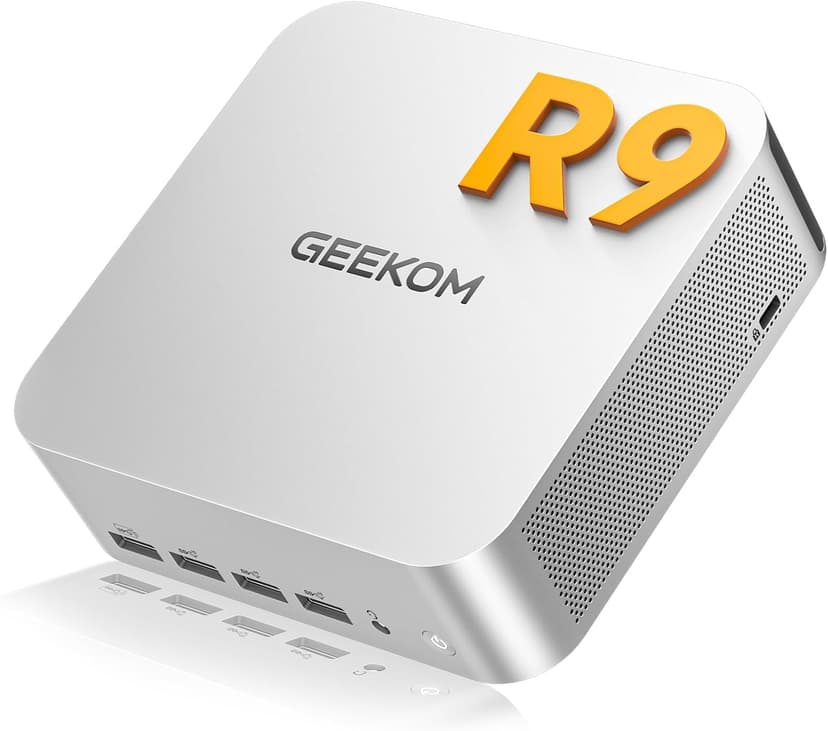 GEEKOM AI Mini PC A7Max [2026 Edition] avec AMD Ryzen 9 7940HS & Radeon 780M, 16Go DDR5 RAM (Évolutif) + 1To SSD, Lecteur SD, 2xUSB4, 2x2.5GbE, 4 modes, Mini Ordinateur Windows 11 Pro, Kensington lock - 1