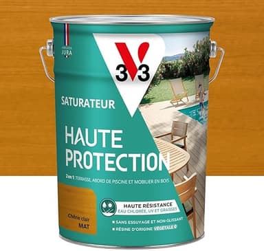 V33 Saturateur bois extérieur Chêne clair mat - Pour terr…