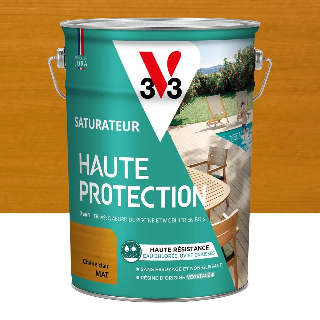 V33 Saturateur bois extérieur Chêne clair mat - Pour terr…