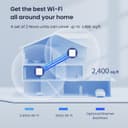 Tenda Nova MW6 Mesh WiFi System - Up to 4000 sq.ft. Whole Home Coverage, WiFi Router and Extender Replacement, Gigabit Mesh Router for Wireless Internet, Works with Alexa, Parental Controls, 2-pack - 2
