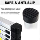 Échelle télescopique de 5 m avec 2 Crochets, antidérapante, 13 échelons, Portable, pour l'extérieur et l'intérieur, capacité de Charge de 150 kg - 5