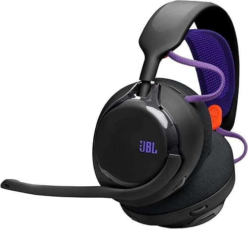 JBL Quantum 650 Wireless Bluetooth Gaming Headset with JBL Quantum Spatial Sound, Noise Cancelling Mic, USB-C Cable, 45H Battery Life and Replaceable Parts, Multiplatform Compatibility, Black