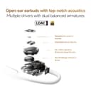 XIAOMI OpenWear Stereo Pro Workout Earbuds All-Day Comfort & Secure Fit 8.5h/45h Long Battery Life Anti-Sound-Leakage Independent Spatial Audio with Head Tracking Hi-Res Audio certification Sand Gold - 3