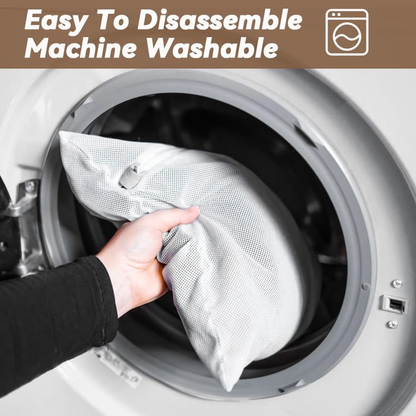 Highdi Large Bean Bag Without Fillings - Cotton Linen Durable & Comfortable, Grey Storage Bean Bag Chair for Living Room/Bedroom/Gaming Room, Perfect for Adults & Teens, Childrens - 8