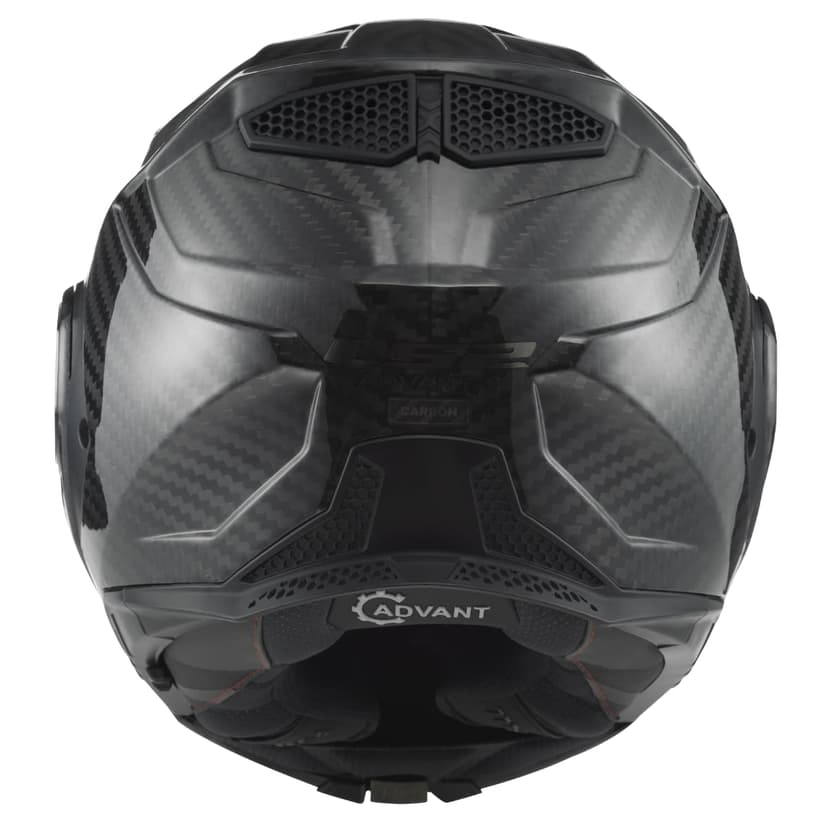 LS2 FF901 Advant X MATT Carbon Black Modular 180° Flip Front Dual Visor Full Face Motorbike Helmet Sport. ECE 22.06 Certified. Pinlock and Backpack Carry Bag - 3XL (65-66cm) - 2