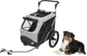 TRIXIE dog trailer for bicycles 18.1 × 19.7 × 26.4 inches up to 48.5 lbs – reflective dog bike trailer with practical quick-fold function – with integrated cushion and leash, 12796 - 5