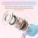 RGB Cat Ear Headphones,Bluetooth 5.3 Stereo Gaming Headset Over Ear Wireless Earphones with 50MM Driver/Detachable Mic/Elk Ears for Kids Adults - 2