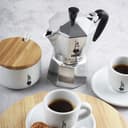 Bialetti Moka Express Caffettiera in Alluminio, 6 Cups, Acciaio Inossidabile, Argento,270 milliliters, Silver - 2