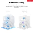 MERCUSYS TP-Link WiFi Mesh Routeur WiFi 6 Bi-Bande AX3000Mbps, 3 Ports Gigabit, Couverture jusqu'à 650 m², Connectez 150 appareils, Compatible avec Toutes Les Box Internet, Halo H3000X(3-Pack) - 5