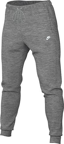 Nike Mens M Nk Club Ft Jogger Pants, Dk Grey Heather/Lt Smoke Grey/White, M EU