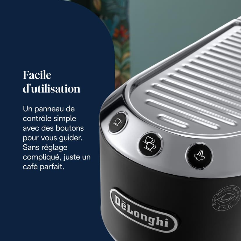 De'Longhi Dedica Style, Traditional Barista Pump Espresso Machine, Coffee and Cappuccino Maker, EC685BK, Black - 5