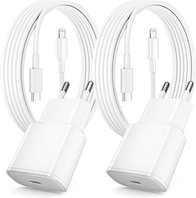 Chargeur Rapide pour iPhone, Lot de 2 PD 3.0 Prise USB C …