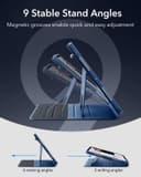 ESR Coque pour iPad Pro 13 Pouces M5/M4 (2025/2024) avec Coque Magnétique Amovible, Support Portrait/Paysage Réglable, 9 Angles de Position, Série Shift, Bleu - 7