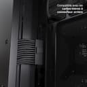 be quiet! Light Base 600 LX Black PC Case, Stunning Panoramic View, Show Case, Dual Chamber Design, Solid ARGB LED Strip, 4 Light Wings LX PWM Fans, Inverted and Horizontal Usable - 6