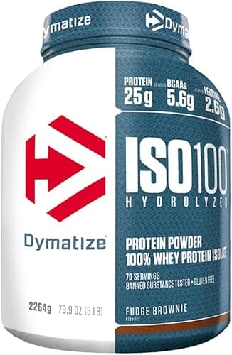 Dymatize ISO 100 Hydrolyzed Fudge Brownie 2264g - Hydroly…