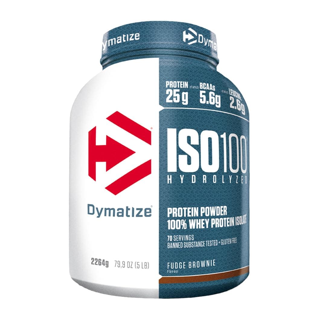 Dymatize ISO 100 Hydrolyzed Fudge Brownie 2264g - Hydroly…