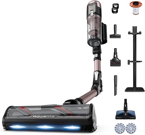Rowenta RH9CD9E0 X-Force Flex 16.60 Animal Aqua, Aspirateur Sans Fil, Noir/Cuivre