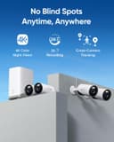 eufy Security eufyCam E330 (Pro) caméra de sécurité extérieure, résolution 4K, Enregistrement 24h/24 7j/7, Plug-in, Wi-FI amélioré, Reconnaissance faciale AI, sans Frais, HomeBase 3 requis - 2