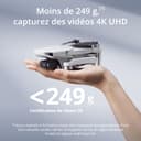 Bundle Drones Caméra Mini 4K, Drone Caméra 4K UHD pour Adultes, < 249 g, Stabilisation de la Nacelle à 3 Axes, Transmission Vidéo sur 10 km, Deux Batteries pour un Temps de Vol max. de 62 min - 2