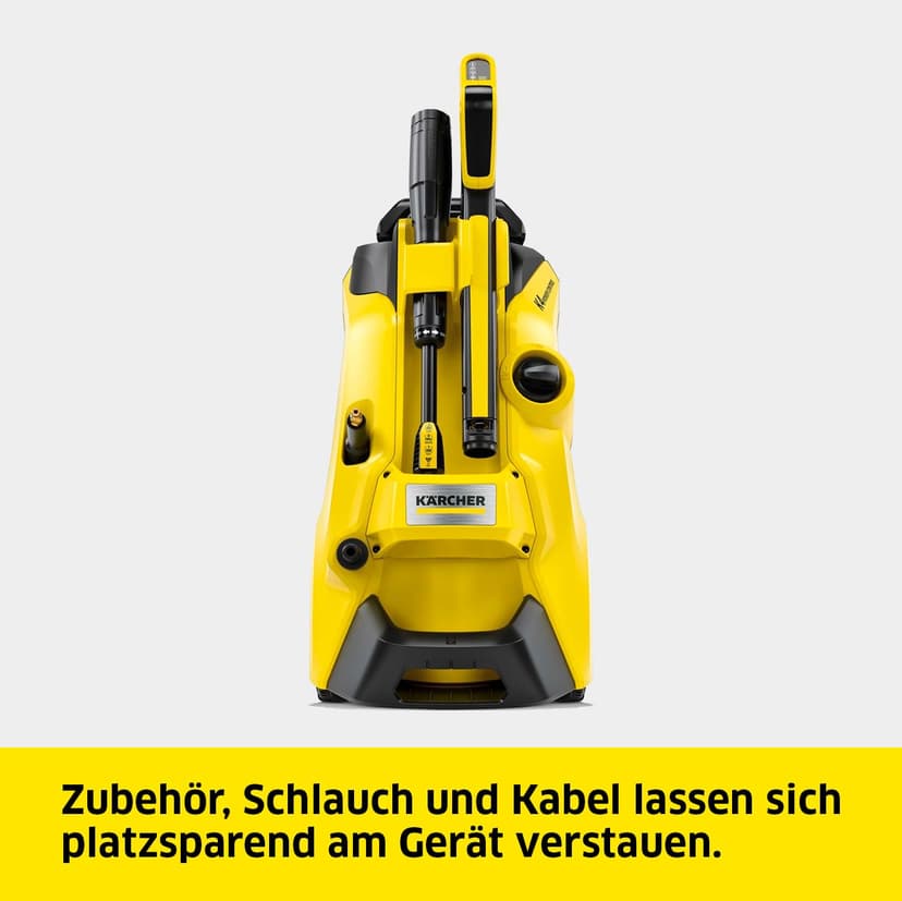 Kärcher K 4 Power Control High Pressure Washer, Pressure: max. 130 bar, Flow rate: 420 l/h, Surface area: 30 m²/h, Water Filter, Weight: 11.5 kg, Hose and High Pressure Gun, Rotabuse, Lance - 7