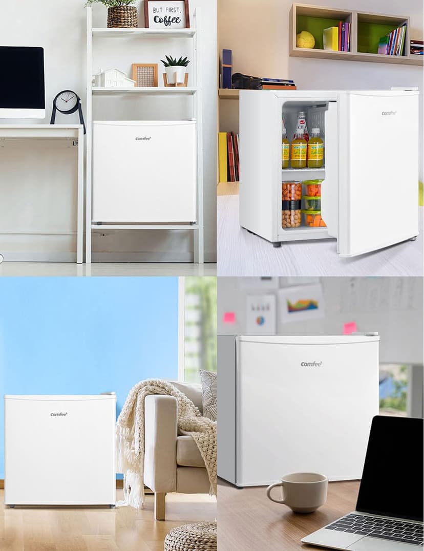 Comfee' RCD50WH2(E) Mini Réfrigérateur/Glacière 43L avec Compartiment Congélateur/Petit Réfrigérateur pour Chambre et Bureau/Refroidissement Rapide dans le Refroidisseur/Contrôle de Température/Blanc - 9