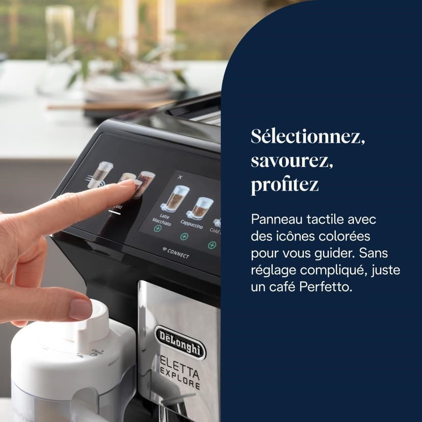 De'Longhi Eletta Explore Cold Brew ECAM452.67.G, Machine à Café Barista avec LatteCrema Hot and Cool, Machine à Espresso, Machine à Café Automatique, Extraction Froide, Pot à Café Inclus, Gris Foncé - 6