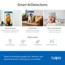 TP-Link Tapo 2K 4MP C220 WiFi Indoor Surveillance Camera, Person Detection, Two-Way Audio, Compatible with Alexa and Google Assistant, for Baby/Pets,White - 5