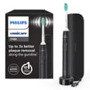Philips Sonicare 3100 Electric Toothbrush, Sonic Toothbrush, Pressure Sensor and Timer, Travel Case, Black, HX3673/14 - 1