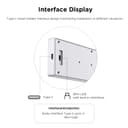 TZMRIT 9.16 Inch Universal LCD Screen Display for PC, Customizable ARGB Frame, Temperature Display Panel, Mini Monitor, with Preset & DIY Themes for Gaming PC Case/CPU Cooler (WH) - 6