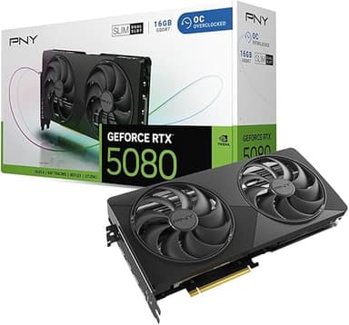PNY Carte Graphique GeForce RTX™ 5080 16GB Slim OC Double…