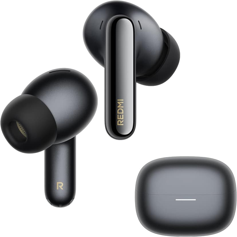 XIAOMI REDMI Buds 8 Pro, True Wireless Bluetooth Earbuds in-ear, 55dB Active Noise Cancelling, Triple driver, Hi-Res HiFi Sound, Dolby Audio, 33h+ Battery Life, Bluetooth 5.4, IP54, Obsidian Black - 1